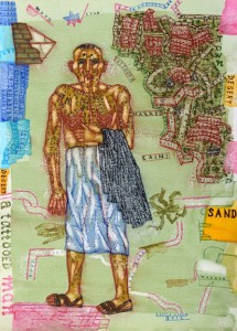 Arpita Singh Cain() The Wanderer  2012 watercolor on paper 16 x 11.5 inches tn